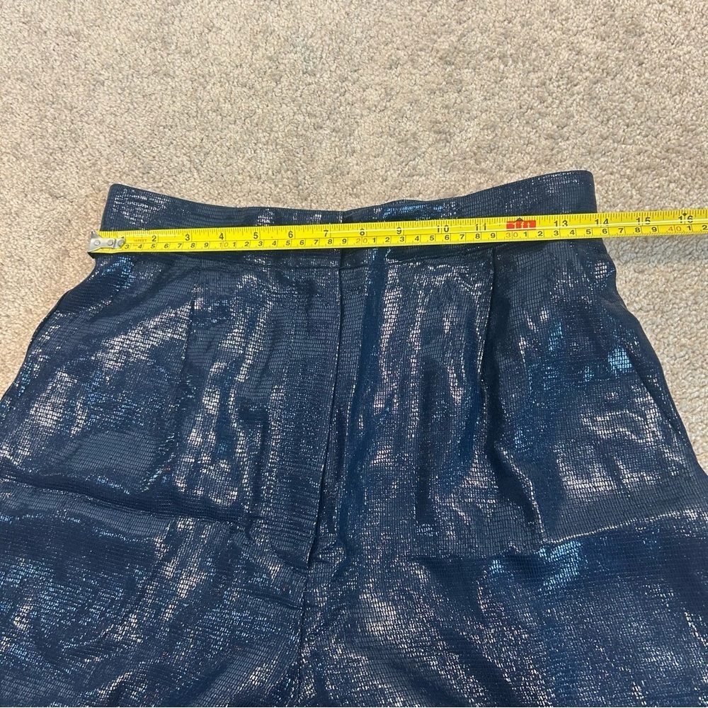 Simona Corsellini high-waisted trousers midnight blue Sz US 8/44 NWT - Picture 13 of 17